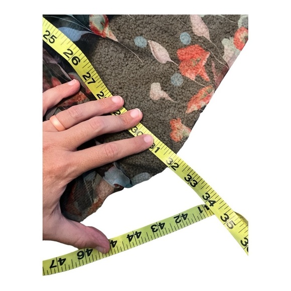 metro wear Midi Skirt Romantic Floral Skirt Women’s Size L Floral and Polka Dot - Picture 3 of 9